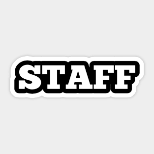 Staff Sticker